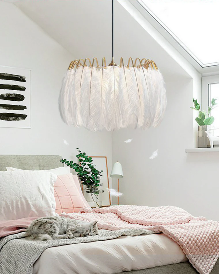 WOMO Feather Round Chandelier-WM2215 - Image 13