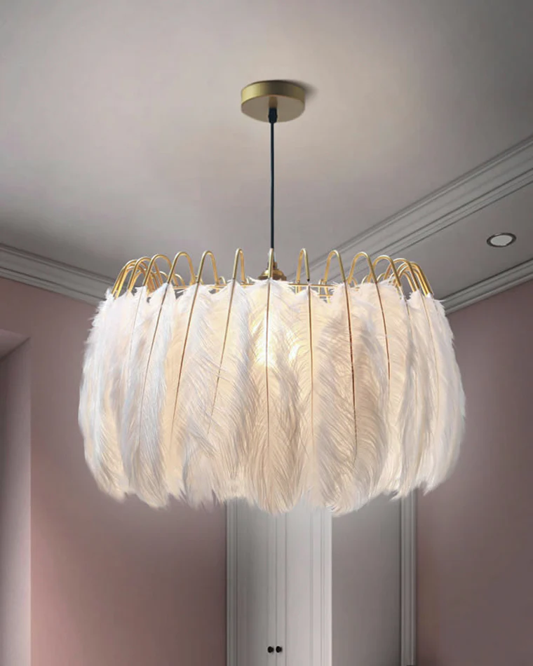 WOMO Feather Round Chandelier-WM2215 - Image 15