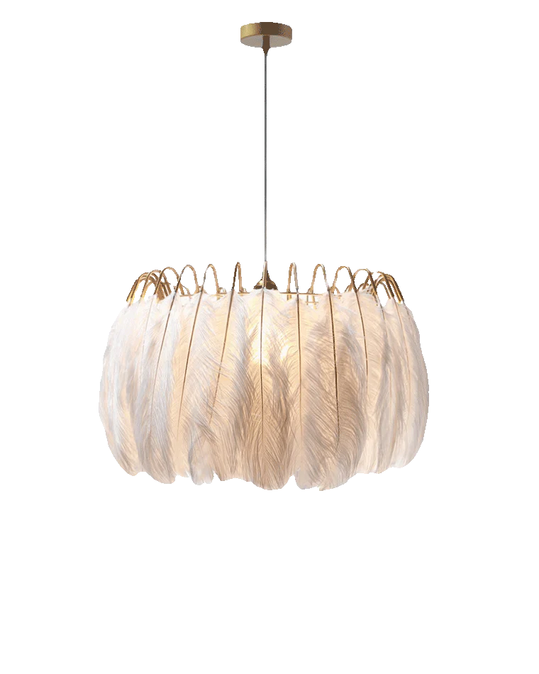 WOMO Feather Round Chandelier-WM2215 - Image 17