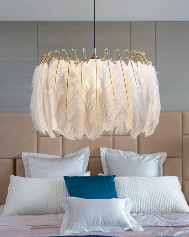 WOMO Feather Round Chandelier-WM2215 - Image 2