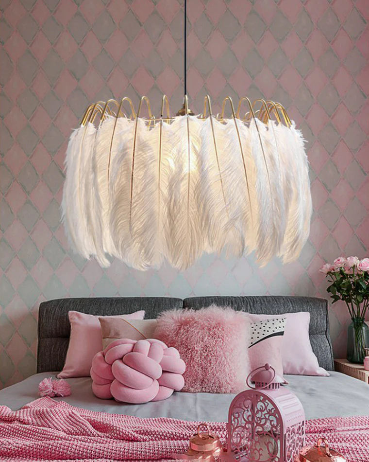 WOMO Feather Round Chandelier-WM2215 - Image 3