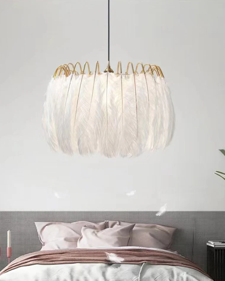 WOMO Feather Round Chandelier-WM2215 - Image 4