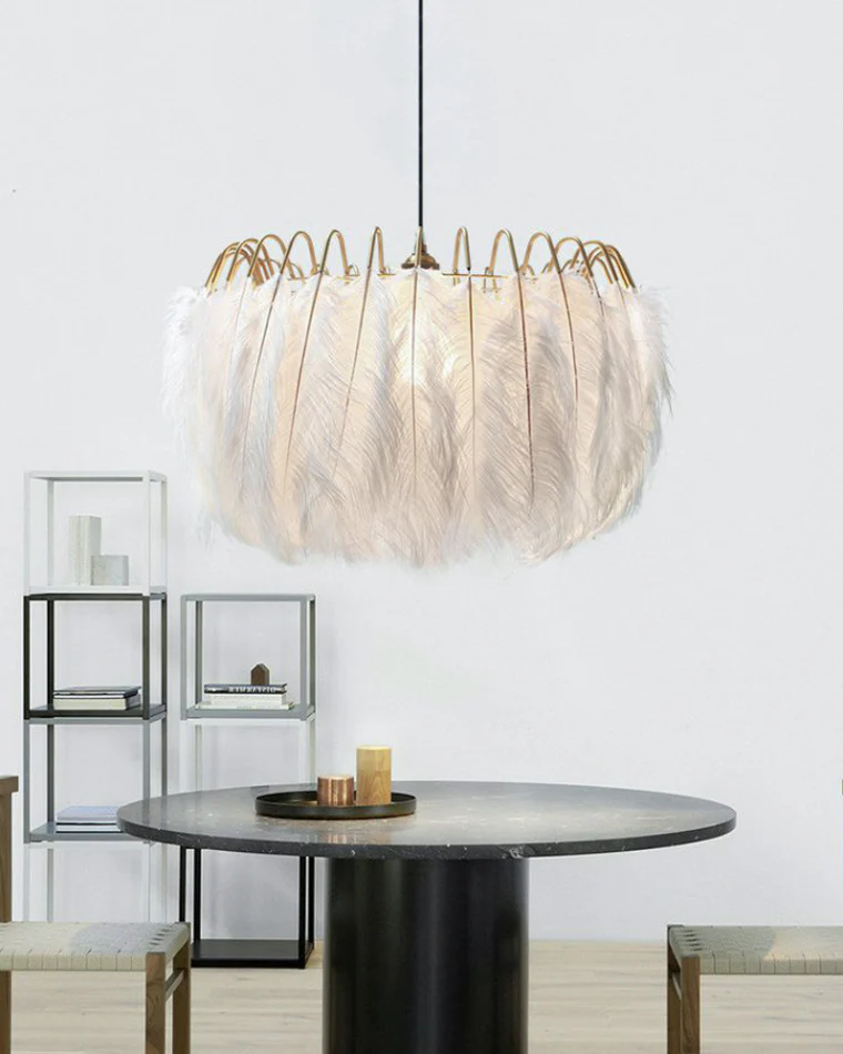 WOMO Feather Round Chandelier-WM2215 - Image 5
