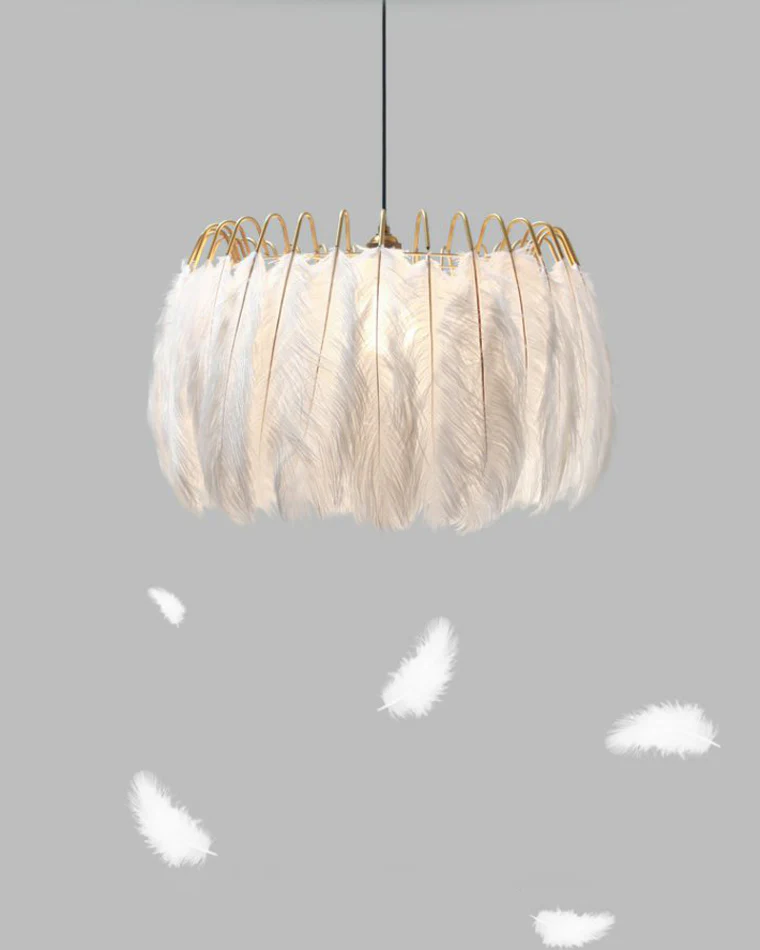 WOMO Feather Round Chandelier-WM2215 - Image 6