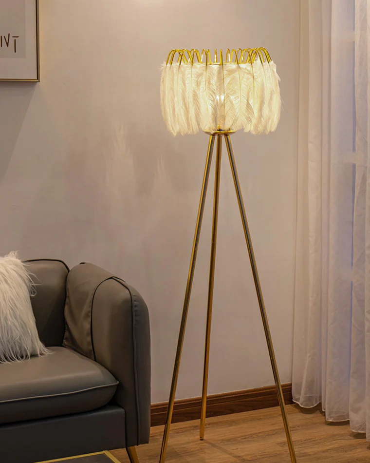 WOMO Tripod Feather Floor Lamp-WM7051 - Image 13