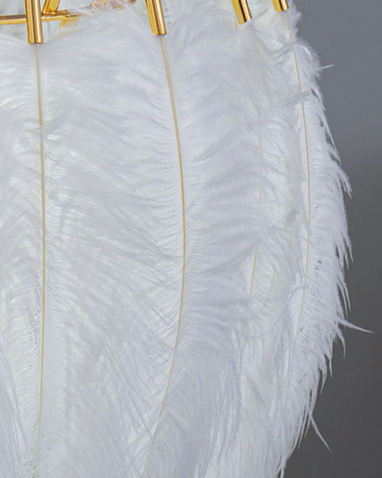 WOMO Tripod Feather Floor Lamp-WM7051 - Image 17