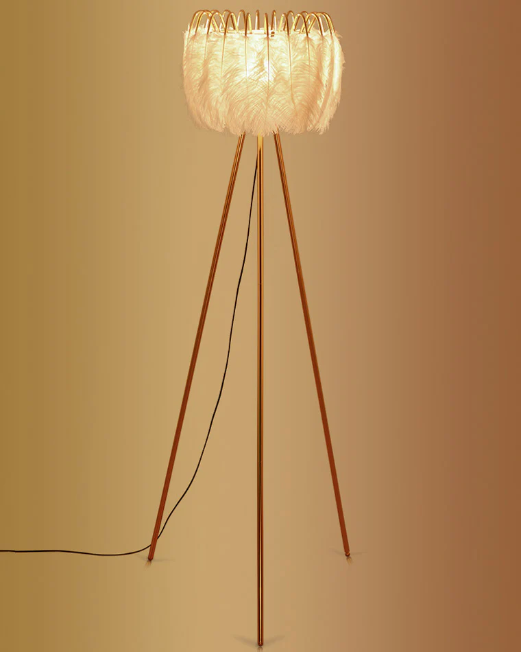 WOMO Tripod Feather Floor Lamp-WM7051 - Image 21