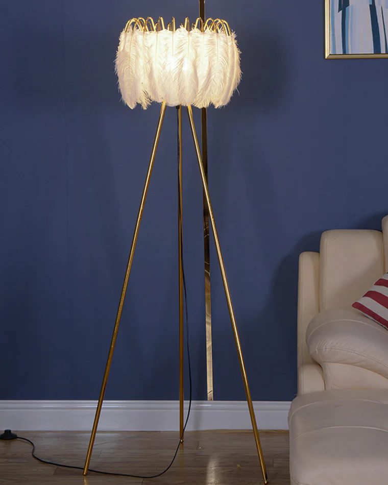 WOMO Tripod Feather Floor Lamp-WM7051 - Image 23