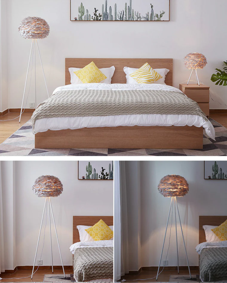 WOMO Feather Tripod Floor Lamp-WM7053 - Image 13