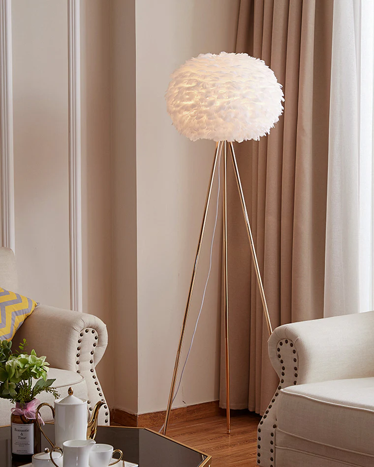 WOMO Feather Tripod Floor Lamp-WM7053 - Image 18