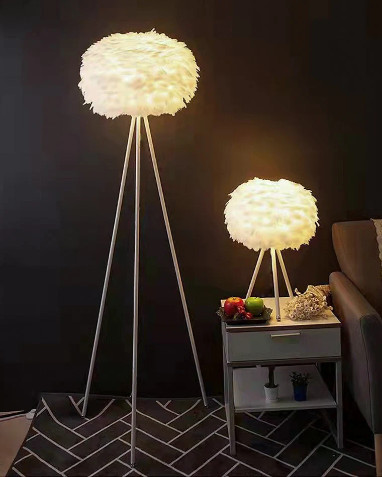 WOMO Feather Tripod Floor Lamp-WM7053 - Image 22