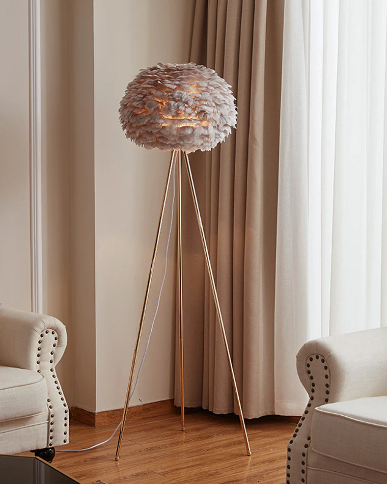 WOMO Feather Tripod Floor Lamp-WM7053 - Image 25