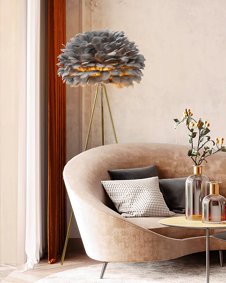 WOMO Feather Tripod Floor Lamp-WM7053 - Image 28