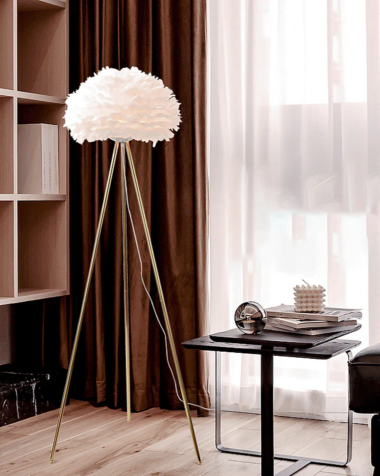 WOMO Feather Tripod Floor Lamp-WM7053 - Image 29