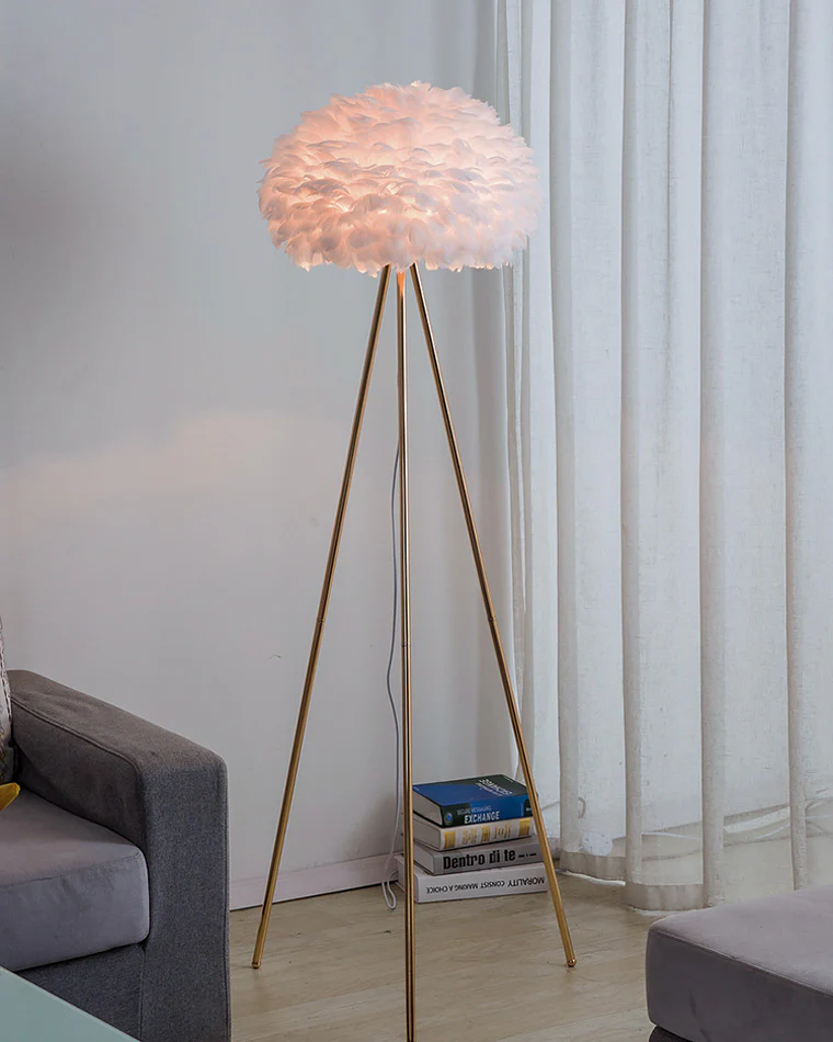 WOMO Feather Tripod Floor Lamp-WM7053 - Image 30