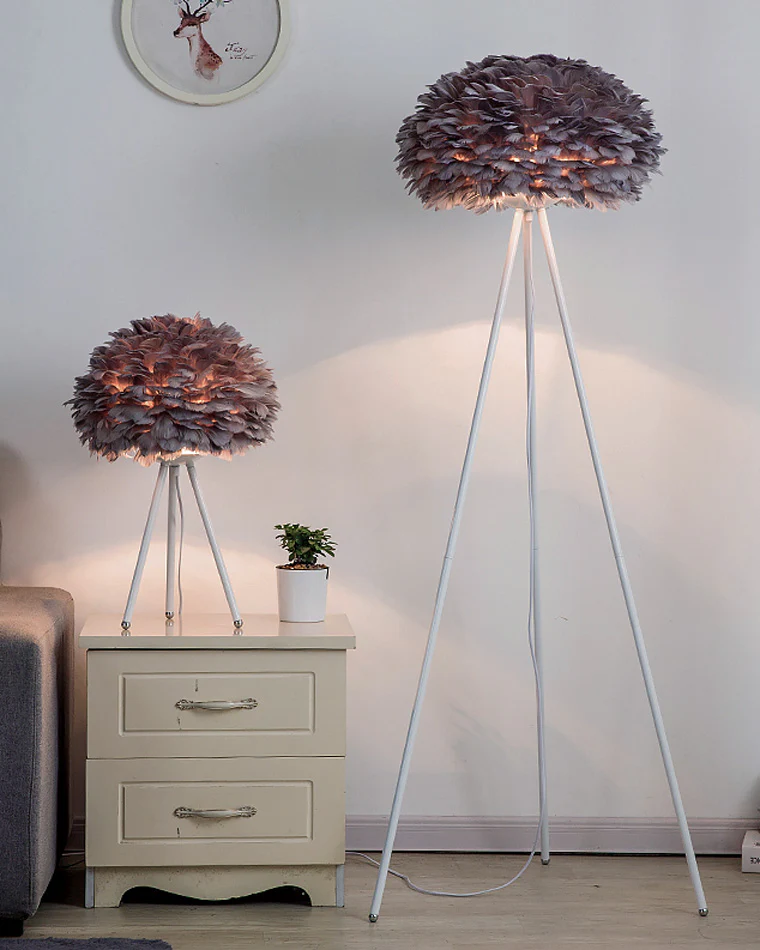 WOMO Feather Tripod Floor Lamp-WM7053 - Image 34