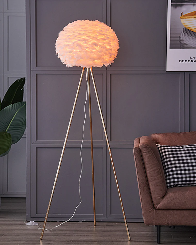 WOMO Feather Tripod Floor Lamp-WM7053 - Image 47