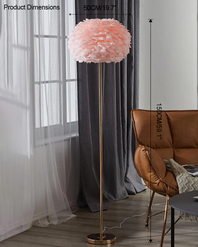 WOMO Feather Tripod Floor Lamp-WM7053 - Image 61