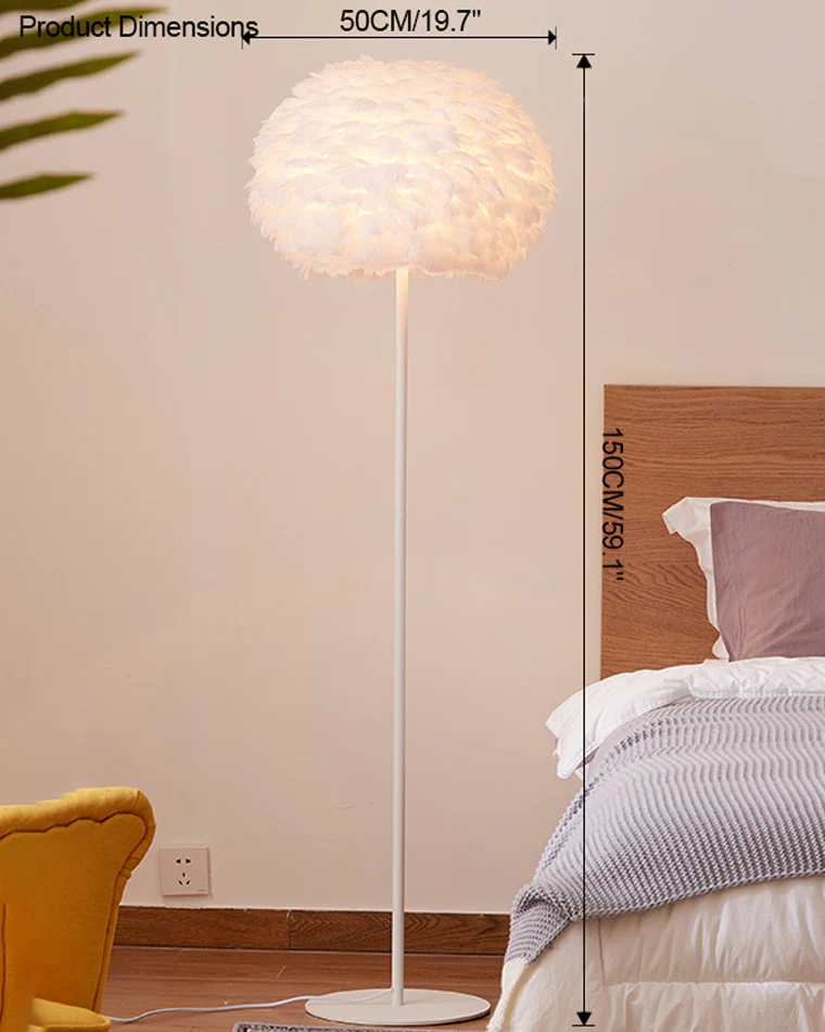 WOMO Feather Tripod Floor Lamp-WM7053 - Image 63