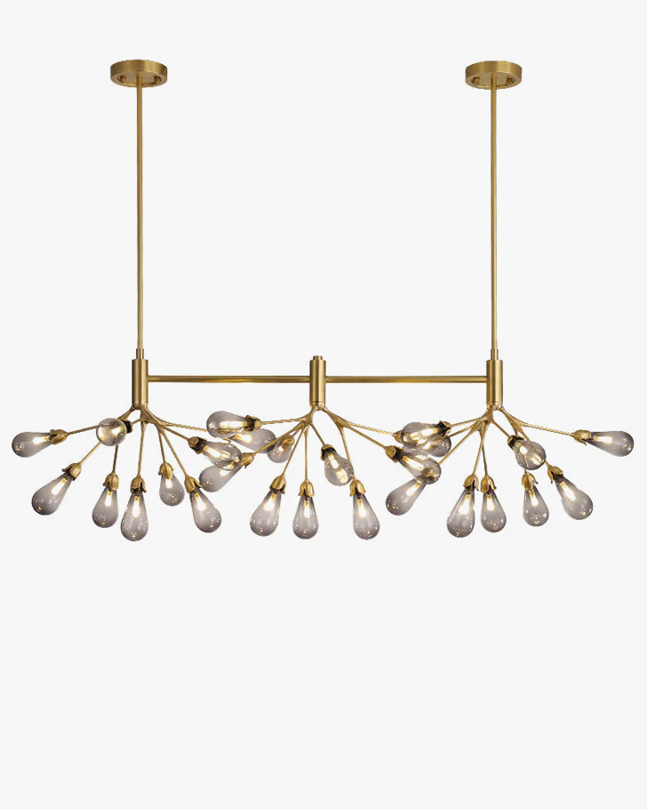 WOMO Firefly Gold Branch Linear Chandelier-WM2553