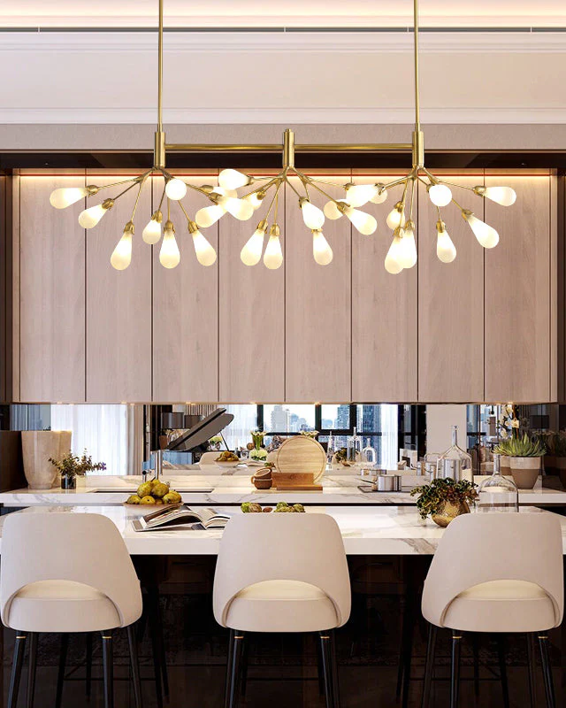 WOMO Firefly Gold Branch Linear Chandelier-WM2553 - Image 3