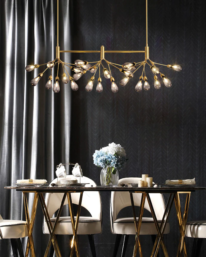 WOMO Firefly Gold Branch Linear Chandelier-WM2553 - Image 6