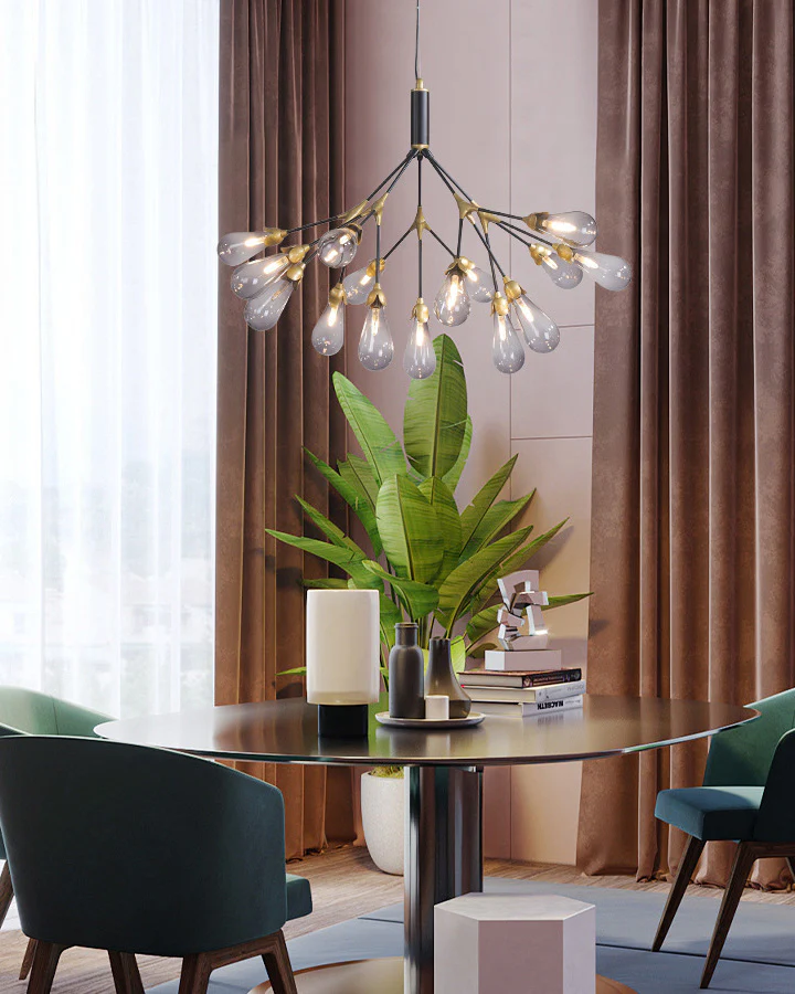 WOMO Firefly Gold Branch Linear Chandelier-WM2553 - Image 8