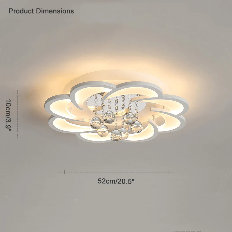 WOMO Big Flower Crystal Ceiling Light-WM1078 - Image 19