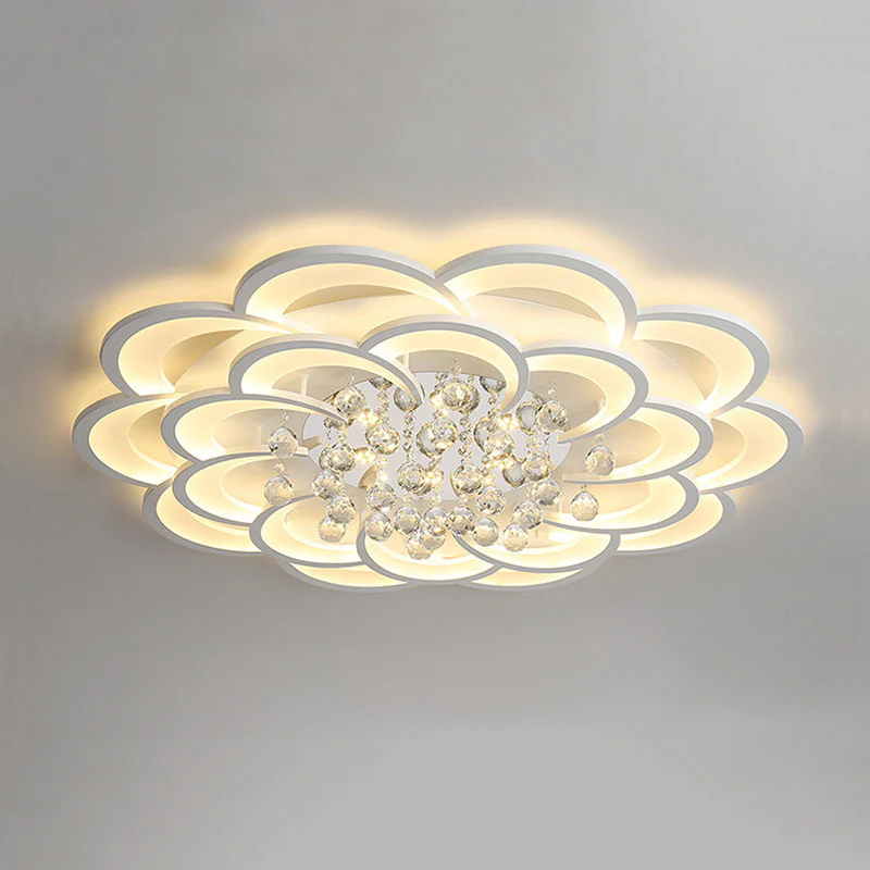 WOMO Big Flower Crystal Ceiling Light-WM1078 - Image 24