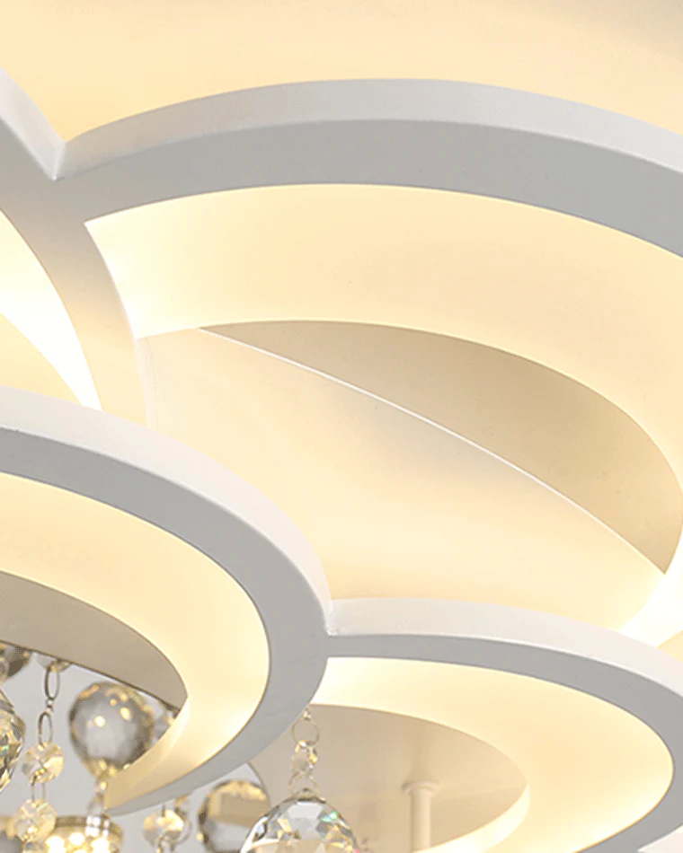 WOMO Big Flower Crystal Ceiling Light-WM1078 - Image 3