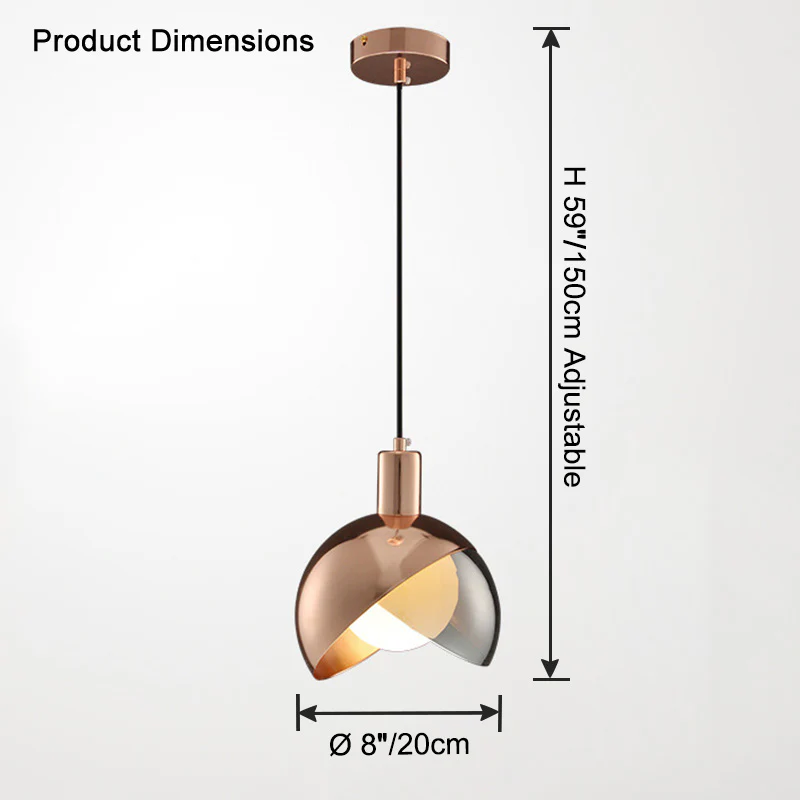WOMO Asymmetrical Flower Glass Pendant Light-WM2681 - Image 10