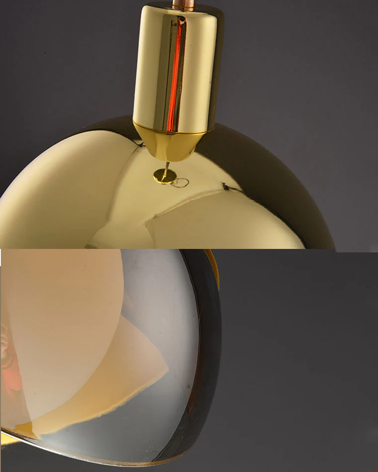 WOMO Asymmetrical Flower Glass Pendant Light-WM2681 - Image 6