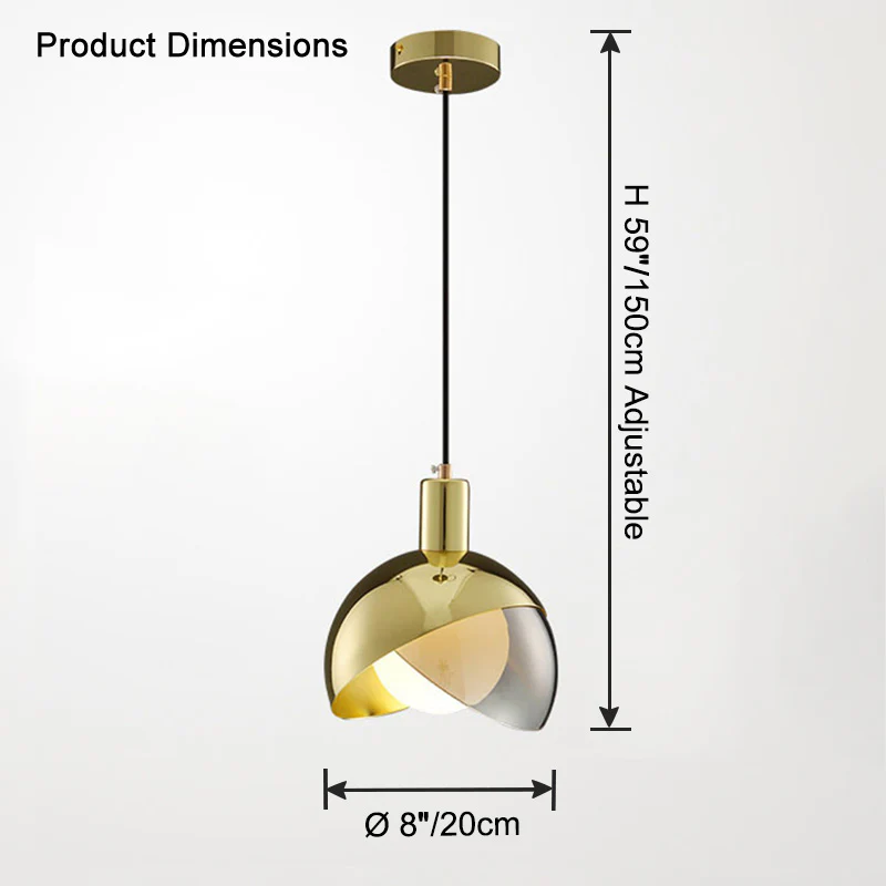 WOMO Asymmetrical Flower Glass Pendant Light-WM2681 - Image 8