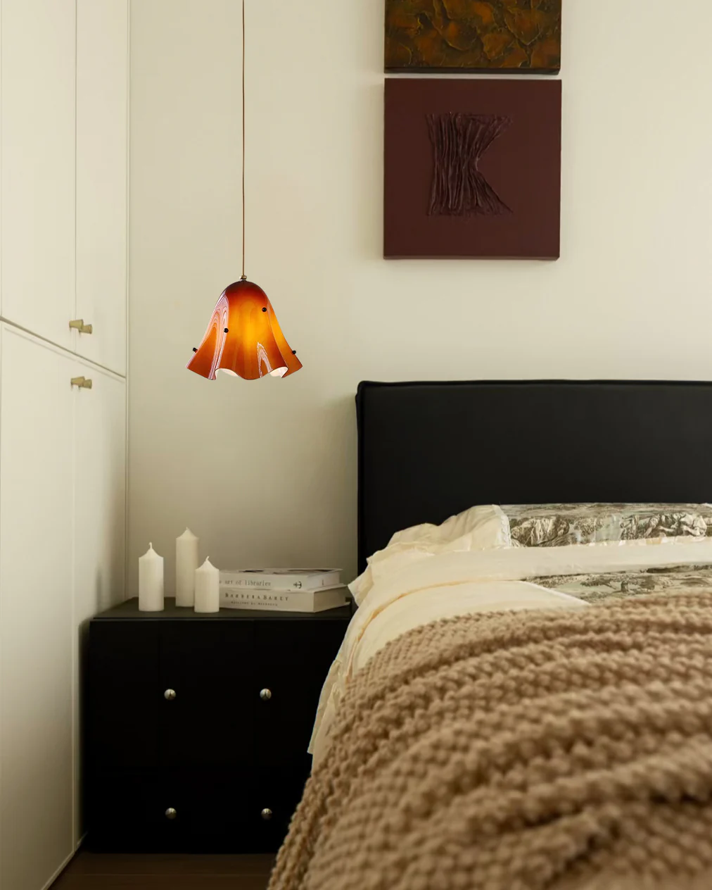 WOMO Flower Glass Pendant Light-WM3071 - Image 2