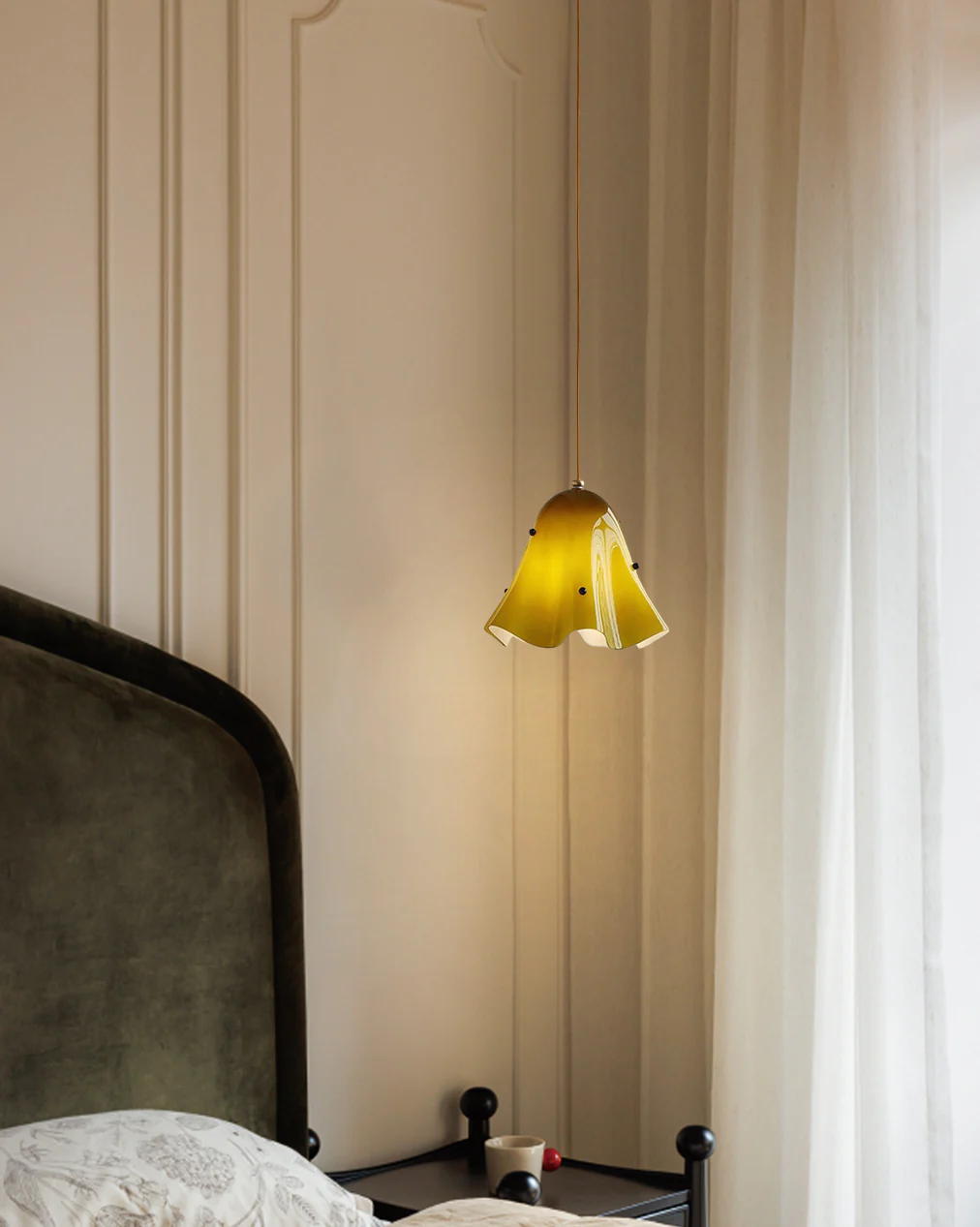 WOMO Flower Glass Pendant Light-WM3071 - Image 6
