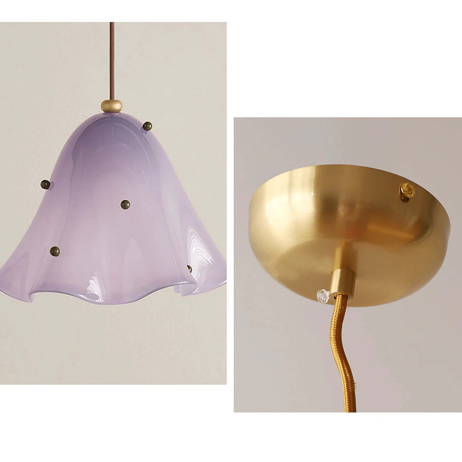 WOMO Flower Glass Pendant Light-WM3071 - Image 8