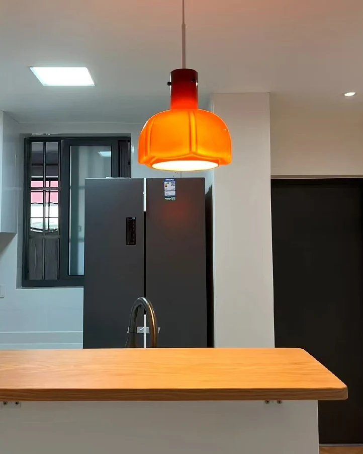 WOMO Flower Glass Pendant Light-WM3080 - Image 3