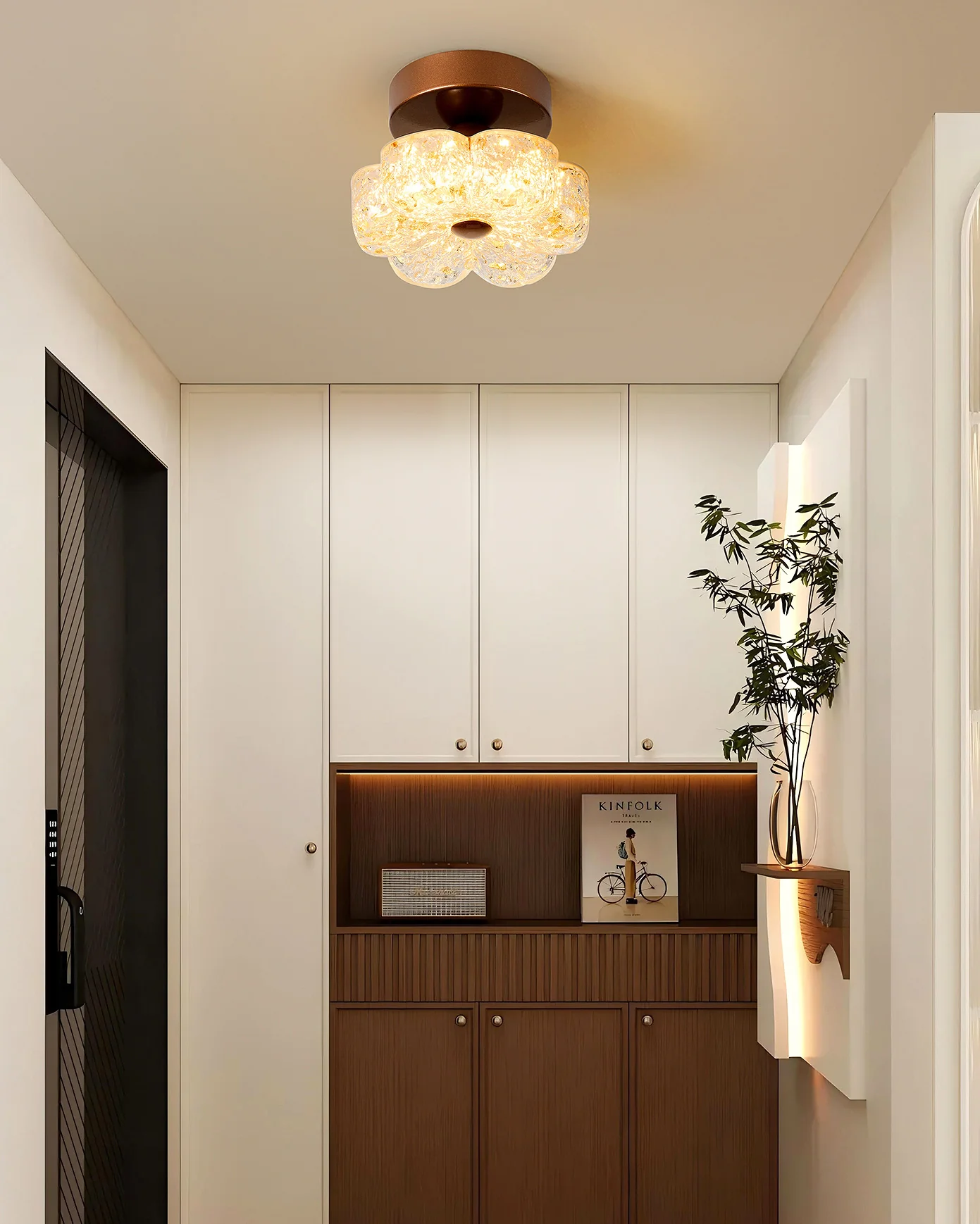 WOMO Flower Hallway Semi Flush Mount Ceiling Light-WM1196 - Image 5