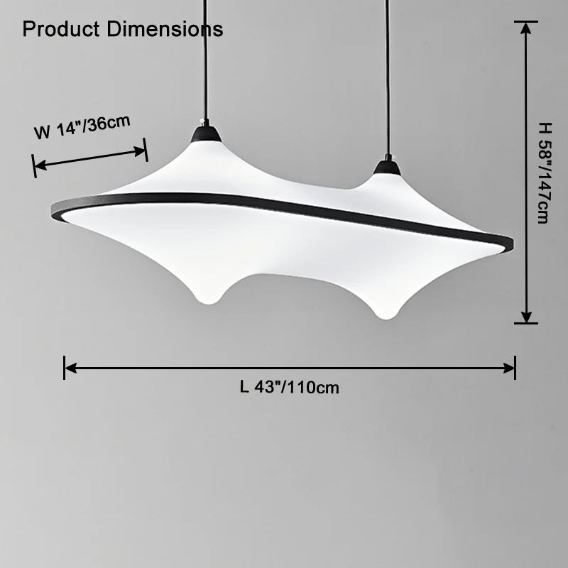 WOMO Flying Saucer Acrylic Chandelier-WM2820 - Image 16