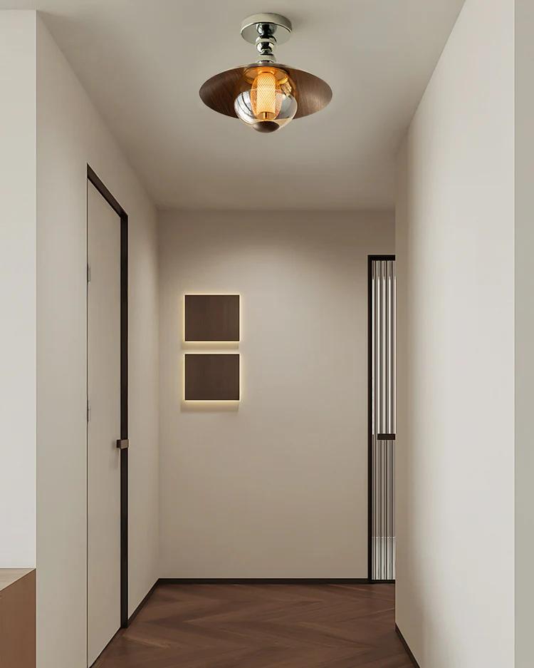 WOMO Flying Saucer Glass Ceiling Light-WM1220 - Image 11