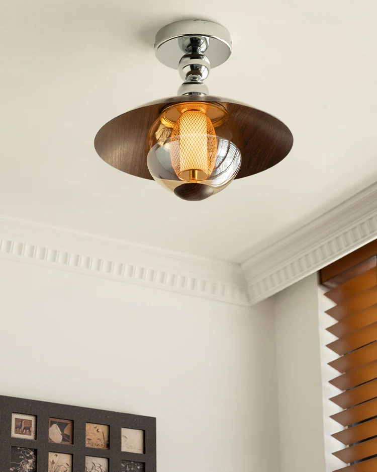 WOMO Flying Saucer Glass Ceiling Light-WM1220 - Image 12