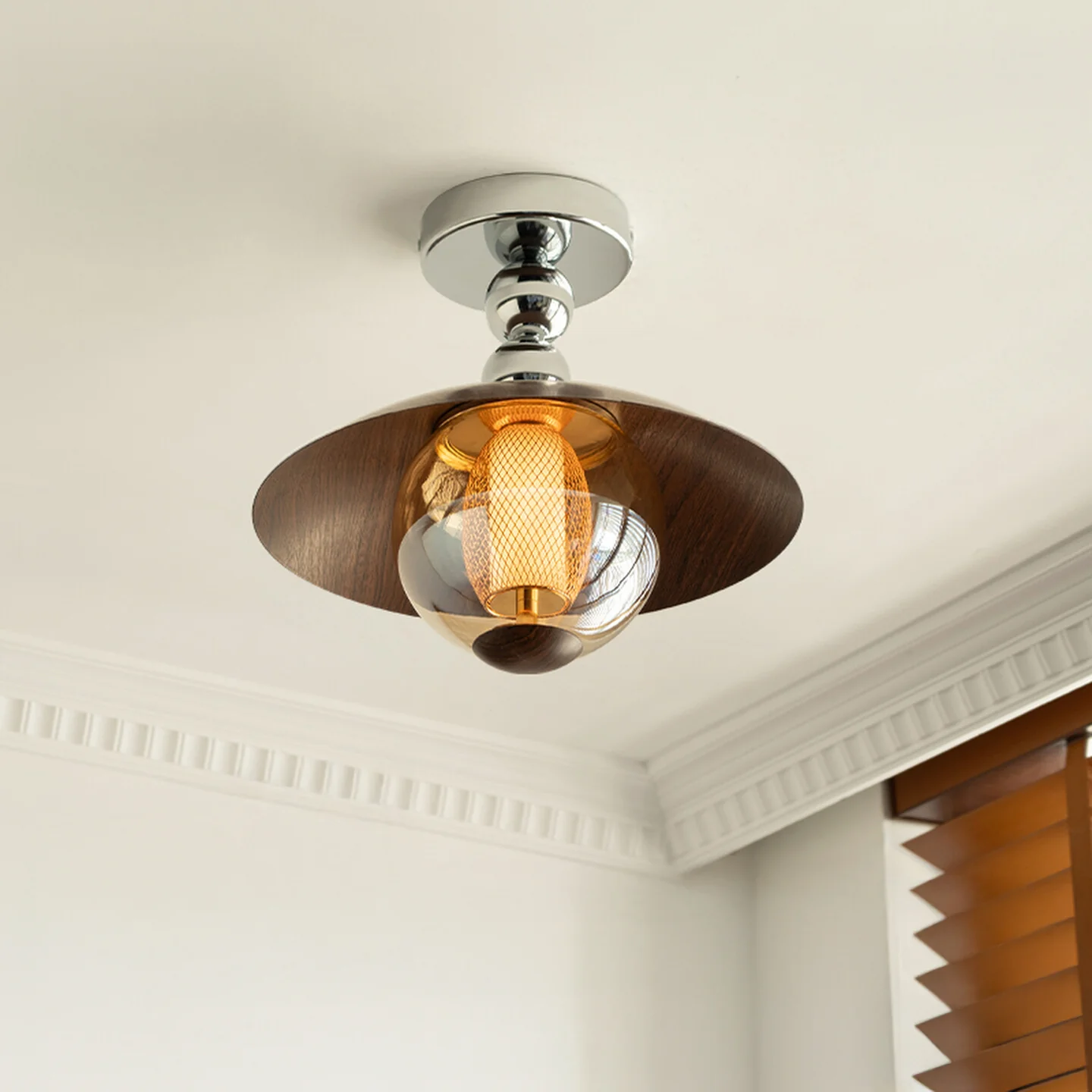 WOMO Flying Saucer Glass Ceiling Light-WM1220 - Image 15