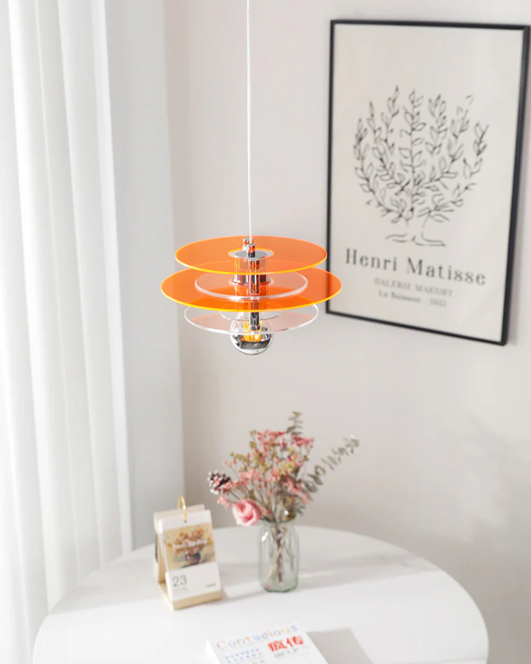 WOMO Space Age Flying Saucer Pendant Light-WM2098 - Image 3