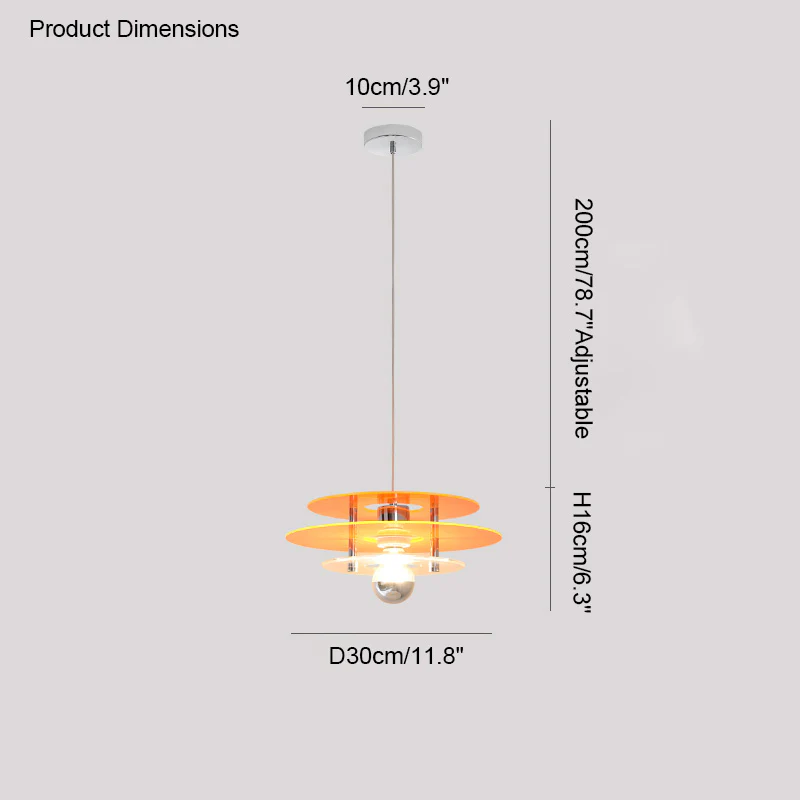 WOMO Space Age Flying Saucer Pendant Light-WM2098 - Image 45