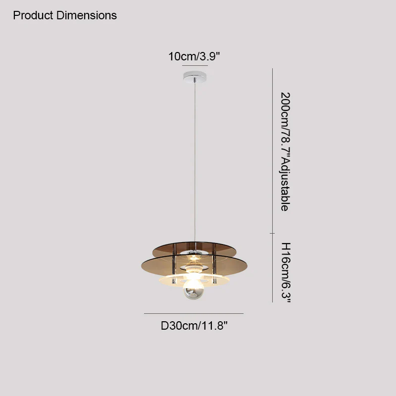 WOMO Space Age Flying Saucer Pendant Light-WM2098 - Image 49