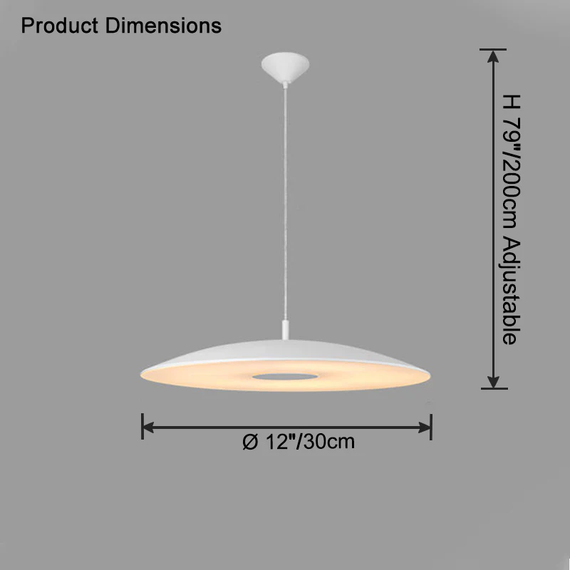 WOMO Chrome Flying Saucer Pendant Light-WM2727 - Image 14