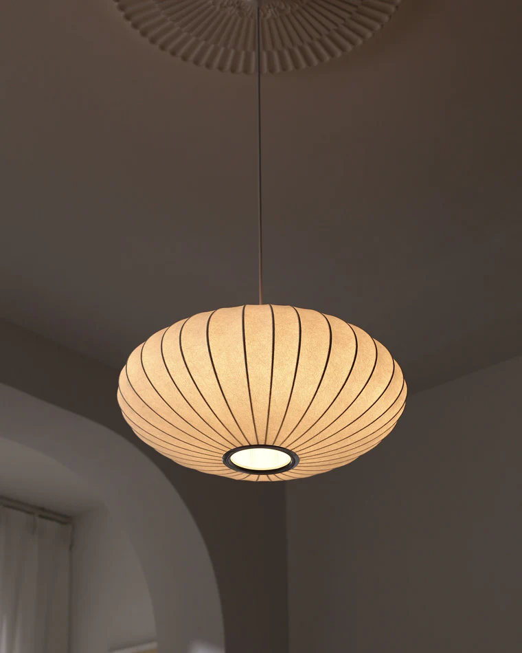 WOMO Flying Saucer Silk Pendant Light-WM2534 - Image 16