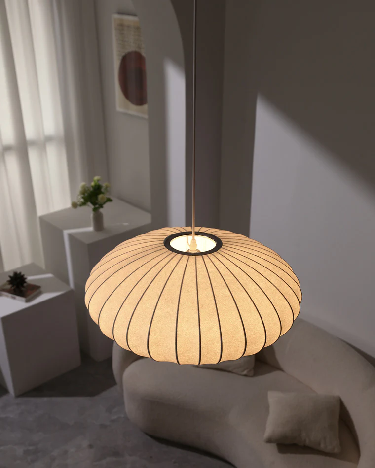 WOMO Flying Saucer Silk Pendant Light-WM2534 - Image 18