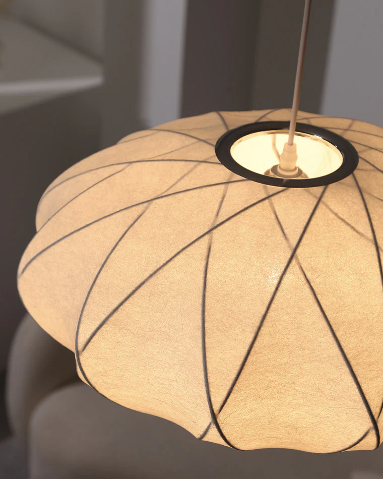 WOMO Flying Saucer Silk Pendant Light-WM2535 - Image 12