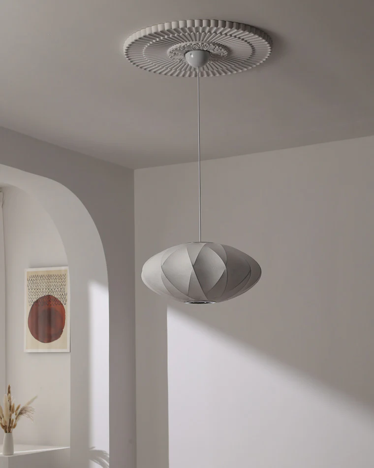WOMO Flying Saucer Silk Pendant Light-WM2535 - Image 14